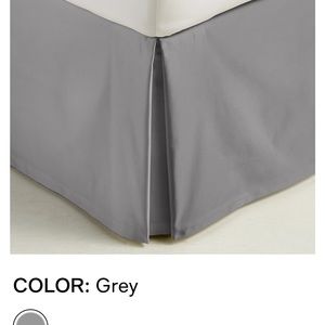 Gray queen bedskirt